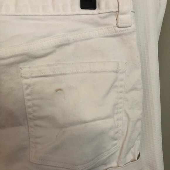 J.Crew size 12 stretch white jean shorts - Picture 4 of 5